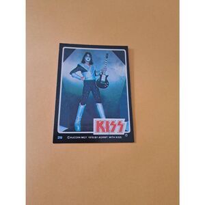 Vintage 1978 Aucoin Management AGRMT KISS Trading Card No 29 Collectible Rock
